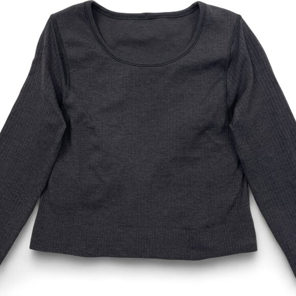 Lululemon Ebb to Street Long Sleeve Black Women's Size 4 - Picture 3 of 13